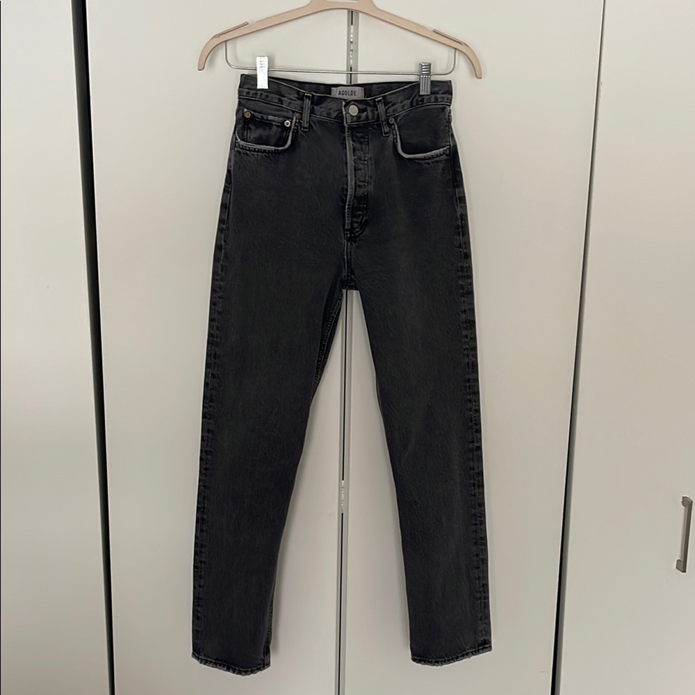 AGOLDE Black High-Waisted 90’s Pinch Jean 26